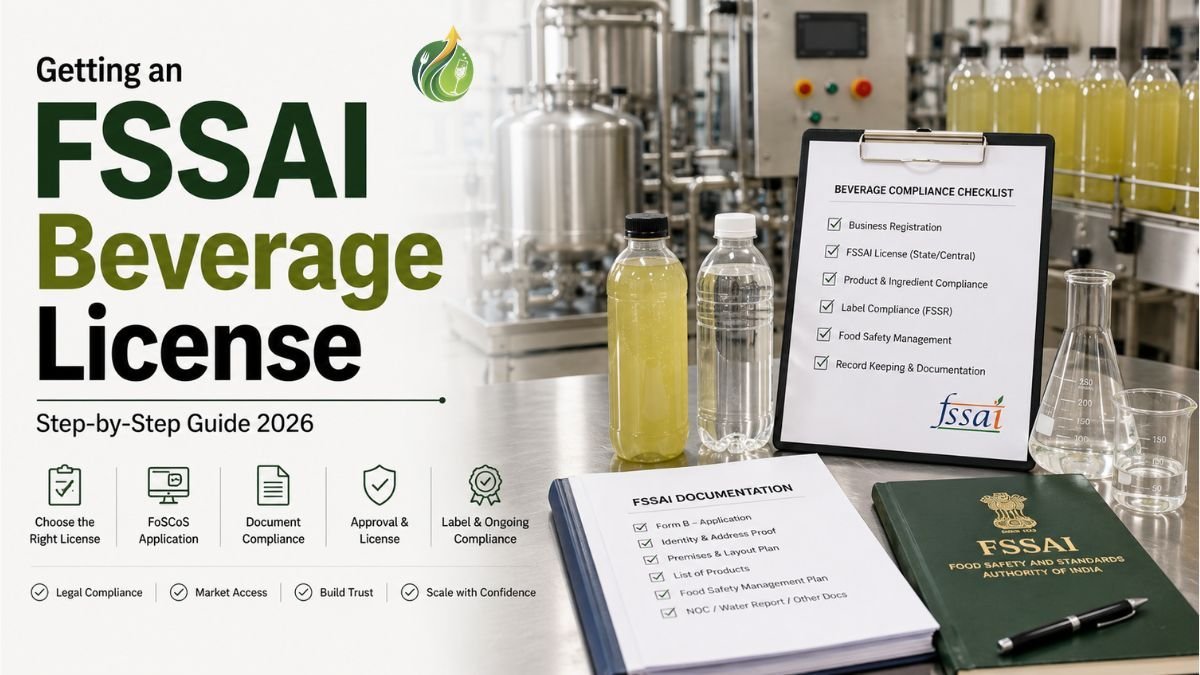 Getting an FSSAI License for Your Beverage Brand: Step-by-Step Guide 2026