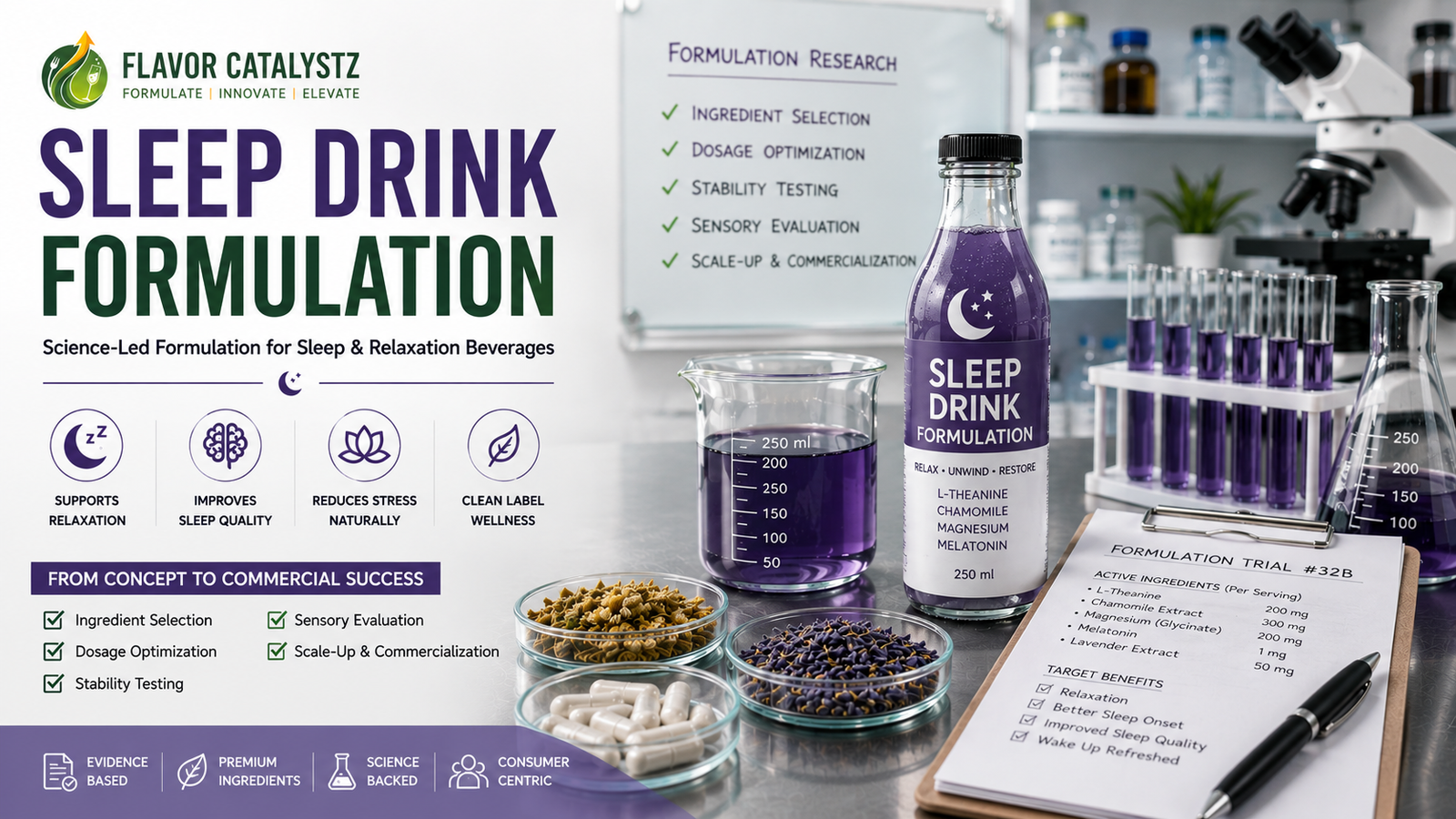 Sleep Drink: How to Formulate and Commercially Launch a Relaxation Beverage