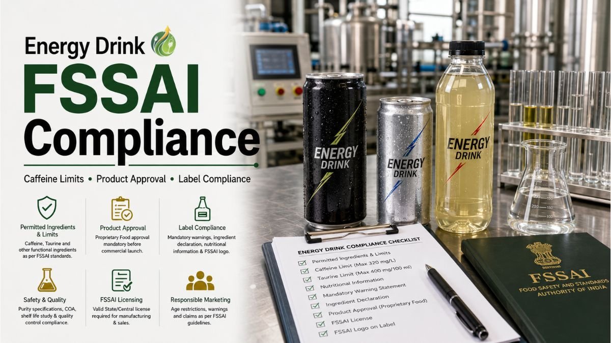 Energy Drink FSSAI Compliance in India: Permitted Ingredients, Limits & Labelling