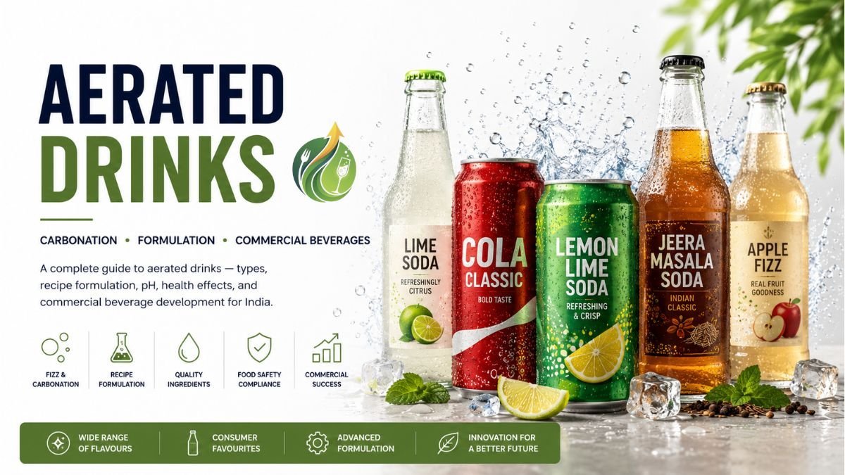 Aerated Drinks: Types, Recipe Formulation & Commercial Guide for India