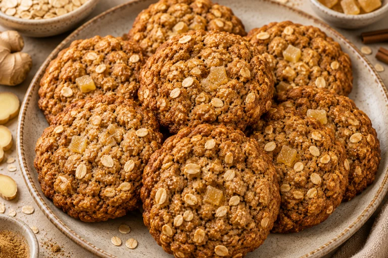 Gluten-Free Ginger Oat Cookies