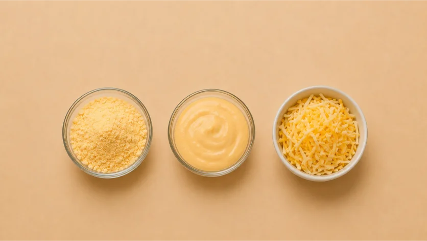 Choosing Cheese Powder, Slurry, or Natural Cheese for the Base