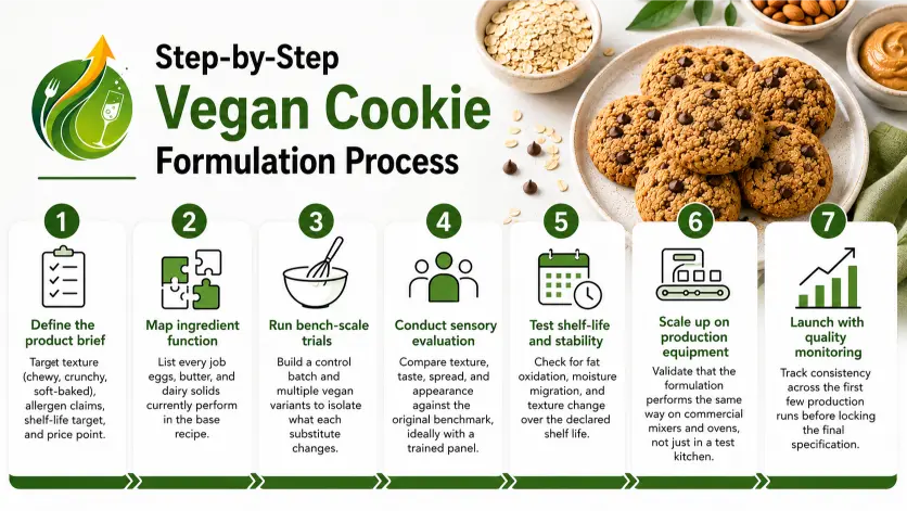 Step-by-Step Vegan Cookie Formulation Process