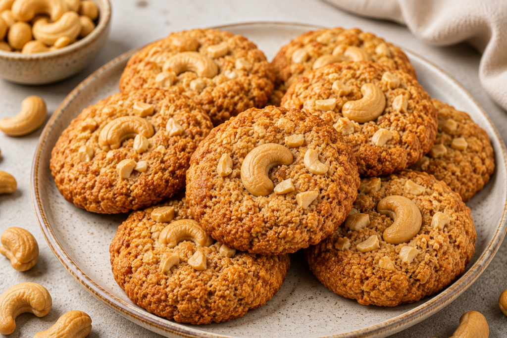 Cashew Cookies, Healthy and Flourless